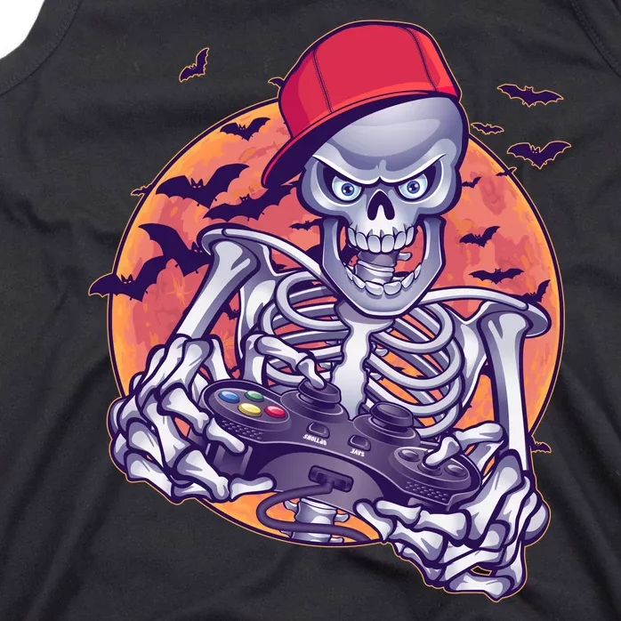 Halloween Video Gamer Skeleton Tank Top