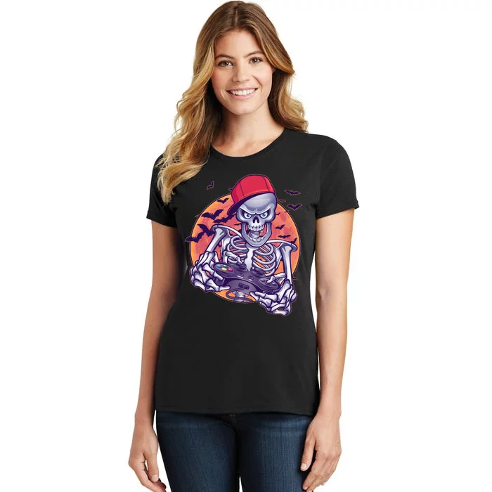 Halloween Video Gamer Skeleton Women's T-Shirt