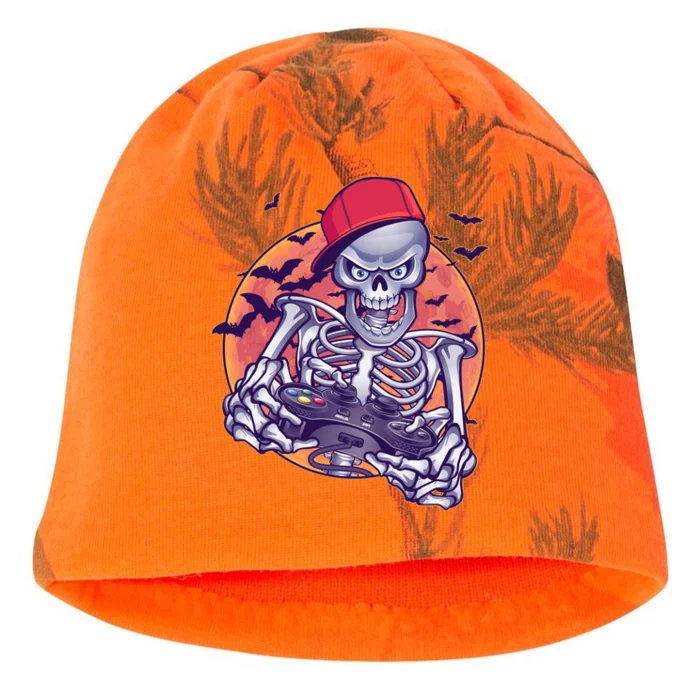 Halloween Video Gamer Skeleton Kati - Camo Knit Beanie