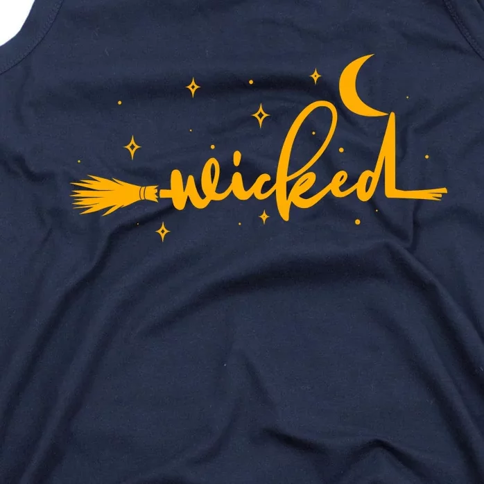 Halloween Wicked Witch Broom Tank Top