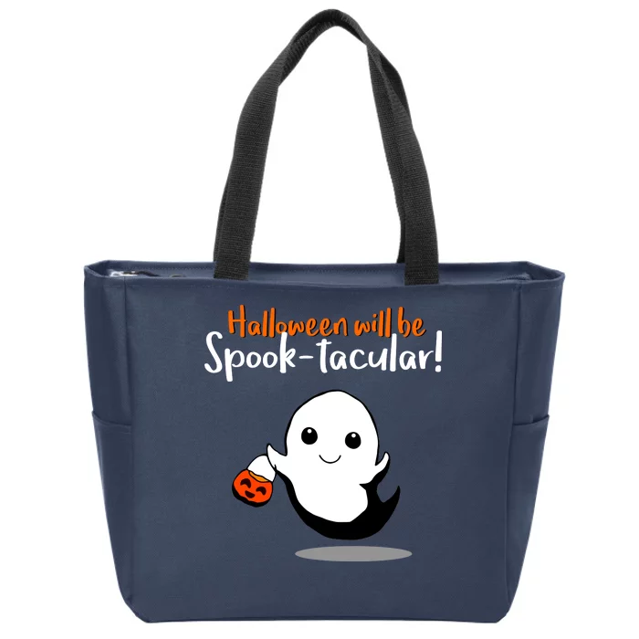 Halloween Will Be Spook-Tacular Zip Tote Bag