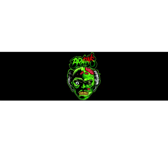 Halloween Zombie Brains Bumper Sticker