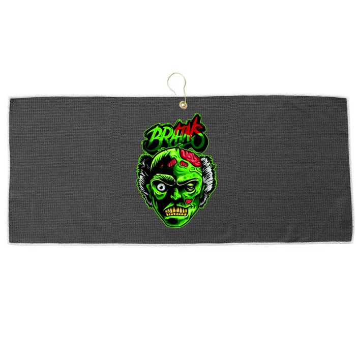 Halloween Zombie Brains Large Microfiber Waffle Golf Towel