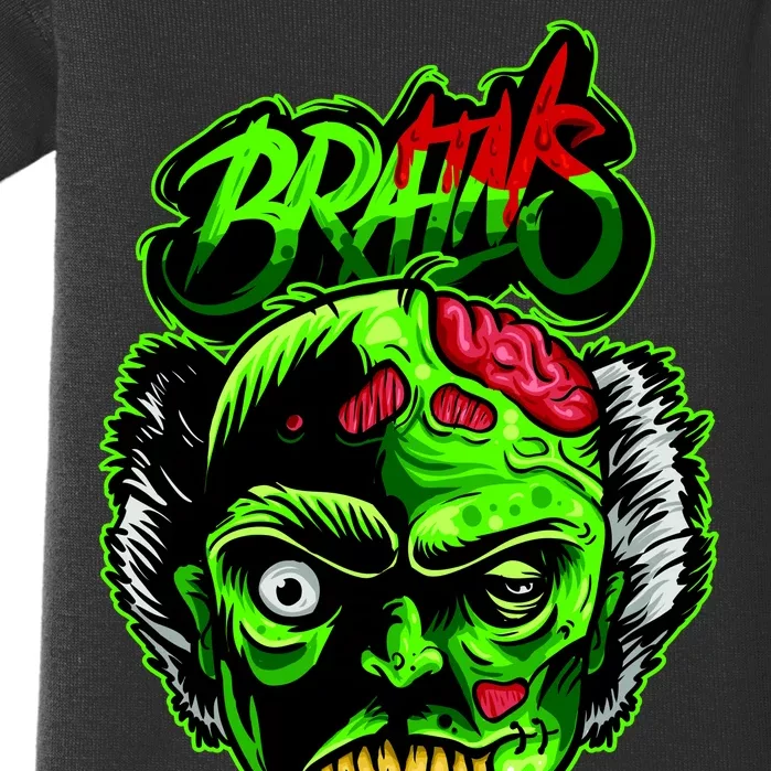 Halloween Zombie Brains Baby Bodysuit