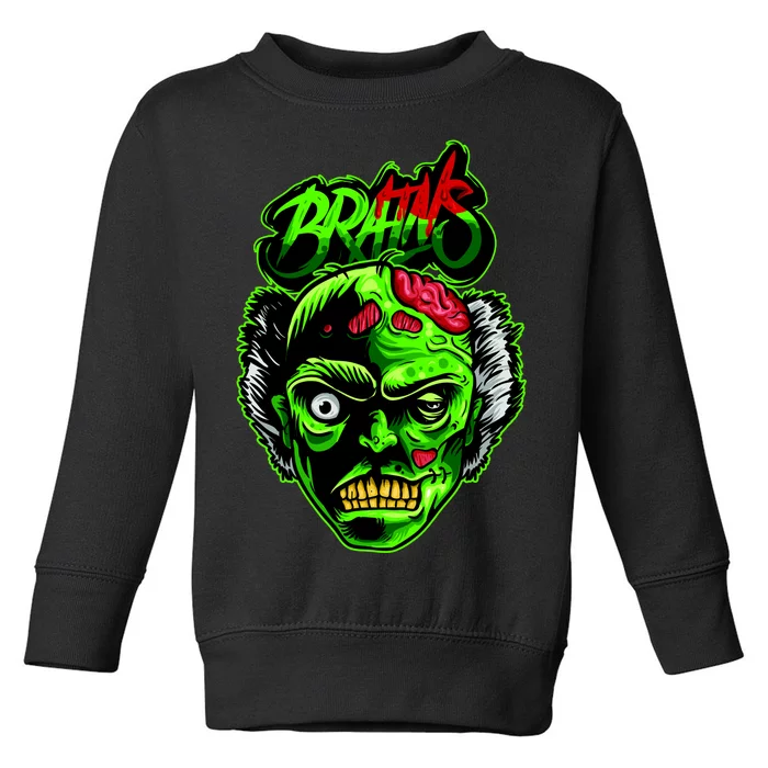 Halloween Zombie Brains Toddler Sweatshirt