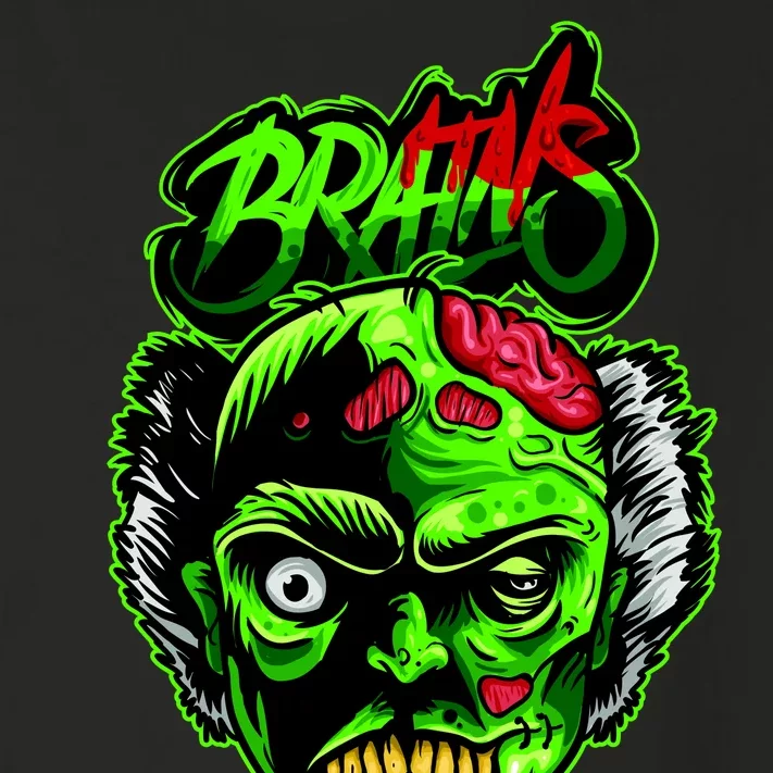 Halloween Zombie Brains Toddler Long Sleeve Shirt