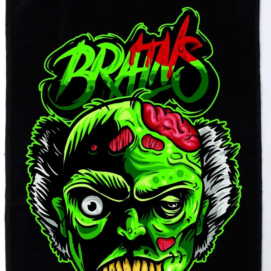 Halloween Zombie Brains Platinum Collection Golf Towel