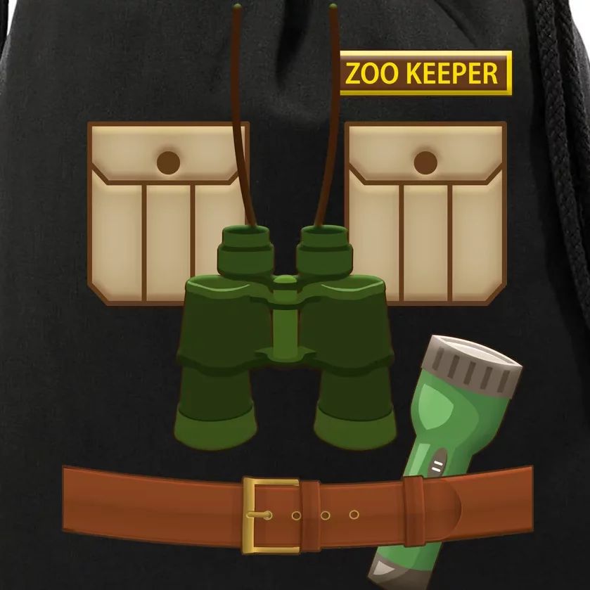 Halloween Zookeeper Costume Drawstring Bag