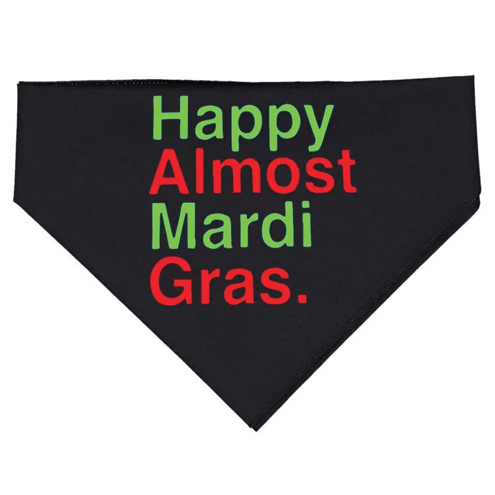 Happy Almost Mardi Gras USA-Made Doggie Bandana