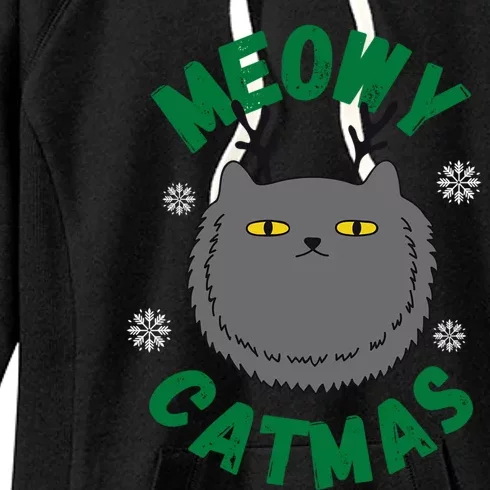 Have A Meowy Catmas Gift Women's Fleece Hoodie