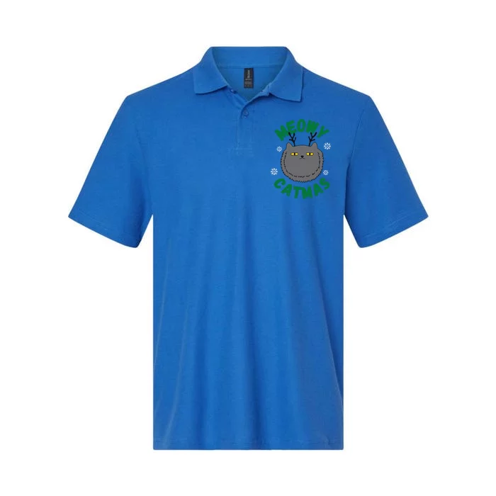 Have A Meowy Catmas Gift Softstyle Adult Sport Polo