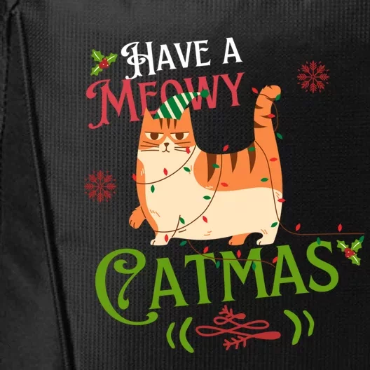 Have A Meowy Catmas Gift City Backpack