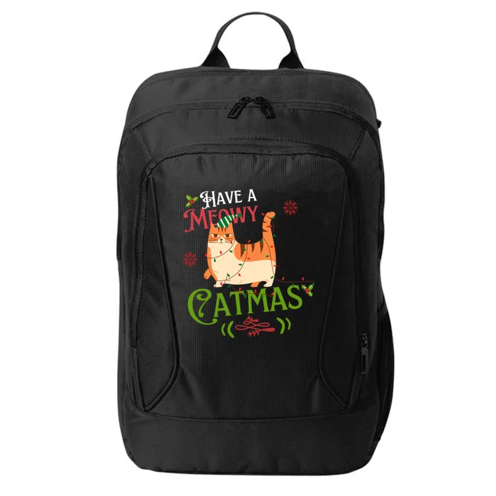 Have A Meowy Catmas Gift City Backpack