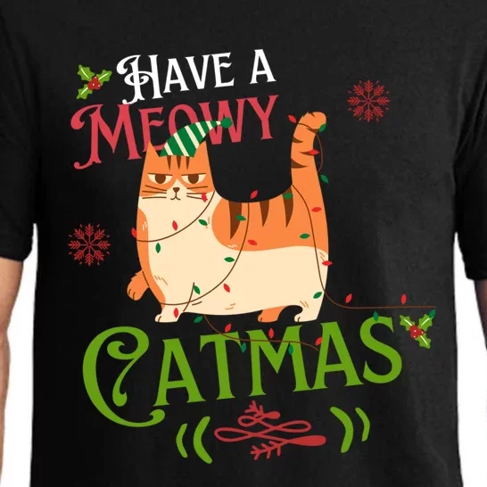 Have A Meowy Catmas Gift Pajama Set