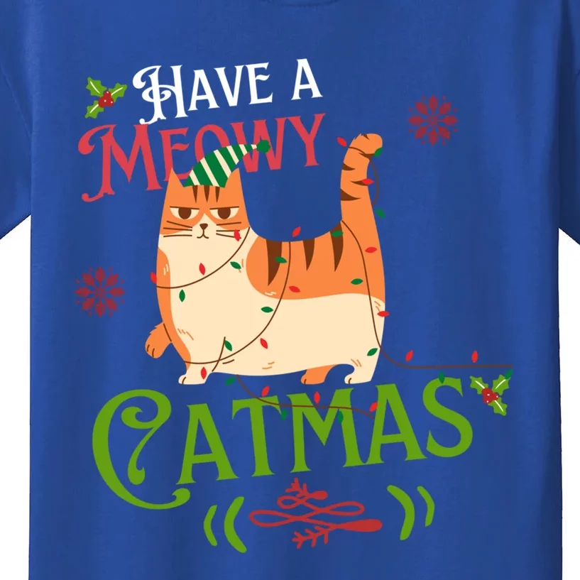 Have A Meowy Catmas Gift Kids T-Shirt