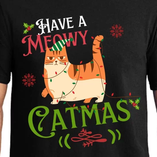 Have A Meowy Catmas Gift Pajama Set