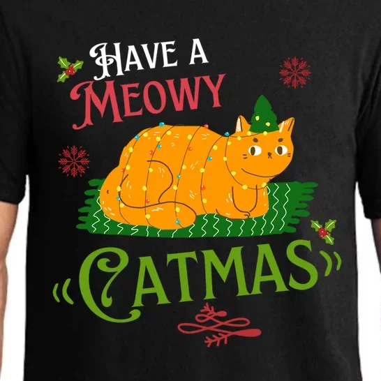 Have A Meowy Catmas Gift Pajama Set