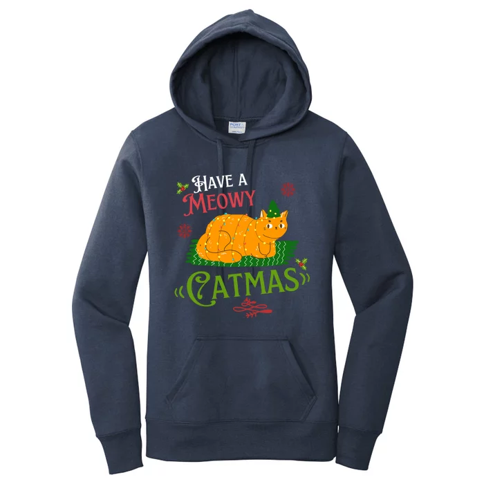 Have A Meowy Catmas Gift Women's Pullover Hoodie