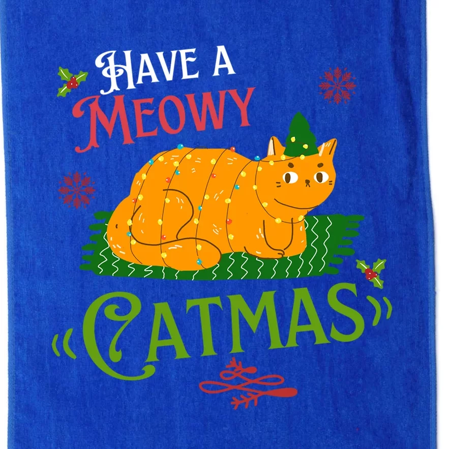 Have A Meowy Catmas Gift Platinum Collection Golf Towel