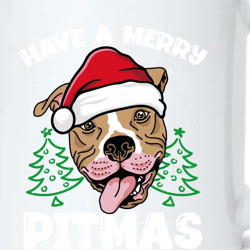 Have A Merry Pitmas Dog Owner Pitbull Dog Christmas Day Gift Black Color Changing Mug