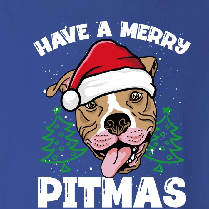 Have A Merry Pitmas Dog Owner Pitbull Dog Christmas Day Gift Toddler Long Sleeve Shirt