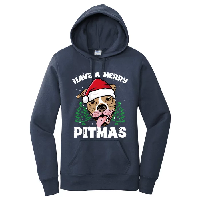 Have A Merry Pitmas Dog Owner Pitbull Dog Christmas Day Gift Women's Pullover Hoodie