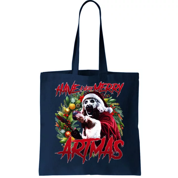 Have A Merry Very Artmas Art The Clown Christmas Art The Clown Tote Bag