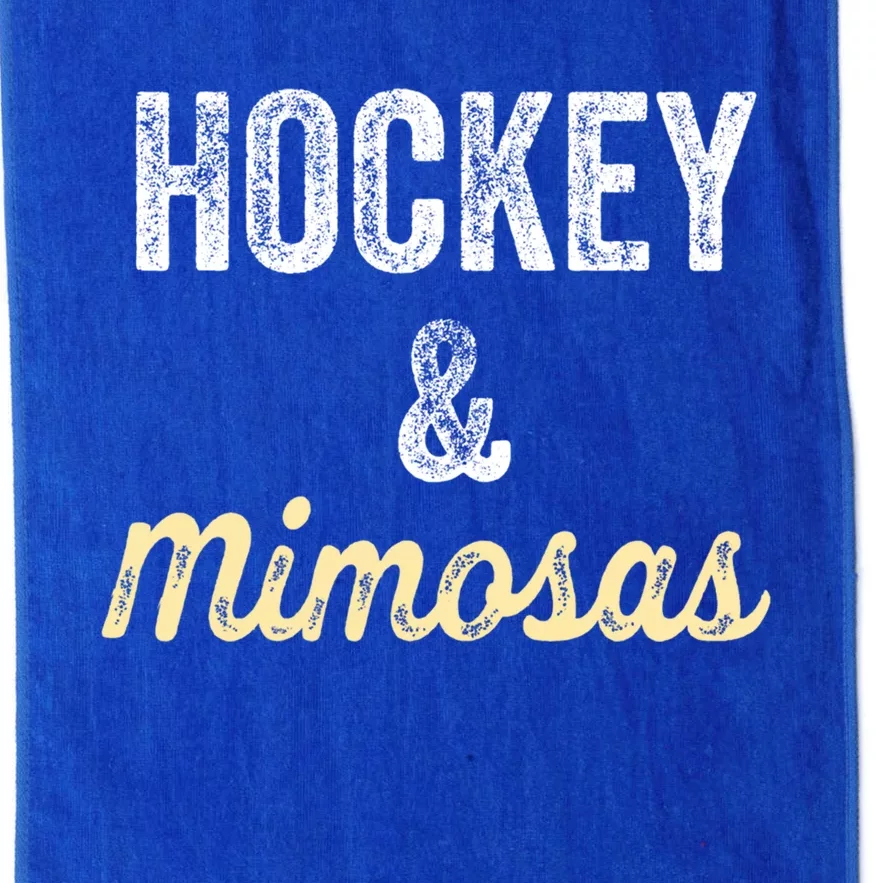 Hockey And Mimosas Gift Game Day Ladies Wife Mom Gift Platinum Collection Golf Towel