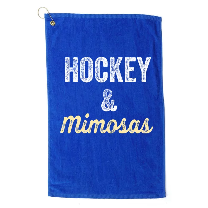 Hockey And Mimosas Gift Game Day Ladies Wife Mom Gift Platinum Collection Golf Towel