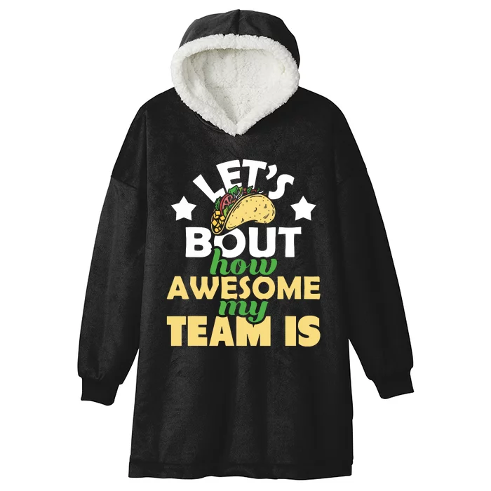 How Awesome My Team Is Boss Staff Employee Appreciation Hooded Wearable Blanket