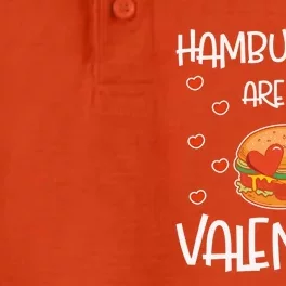 Hamburgers Are My Valentine Red Heart Valentines Day Pizza Gift Dry Zone Grid Performance Polo