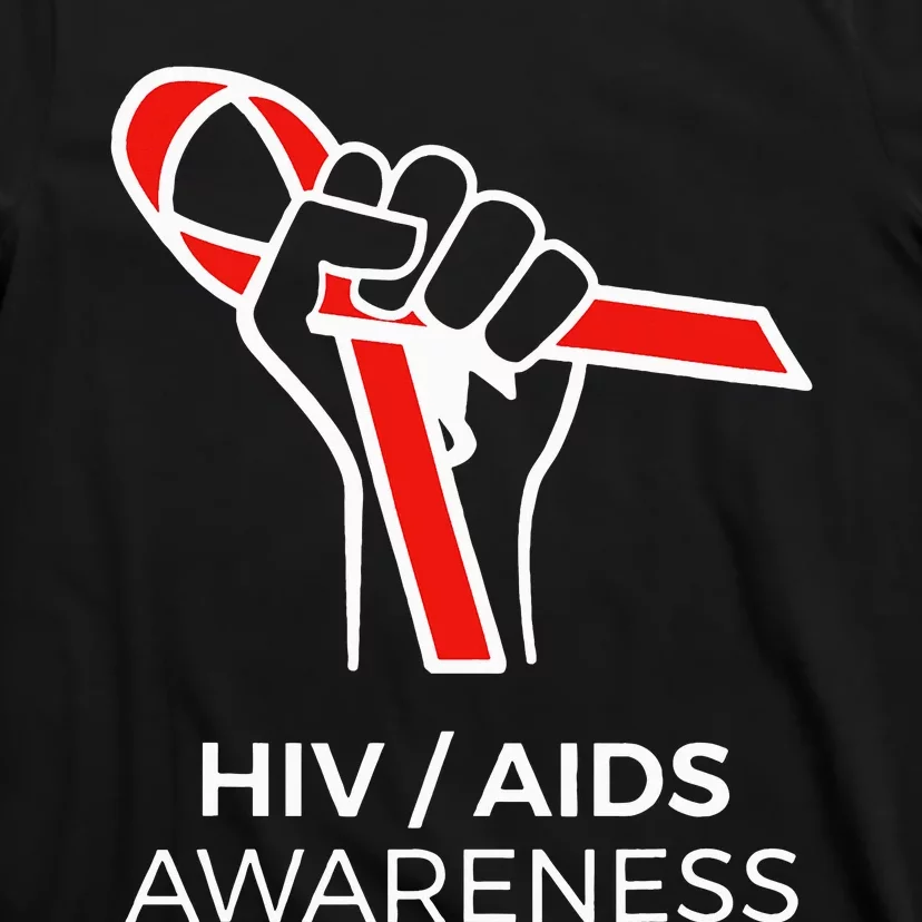 HIV Awareness Month Red Ribbon National AIDS Awareness T-Shirt