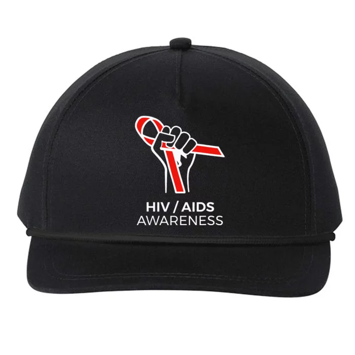 HIV Awareness Month Red Ribbon National AIDS Awareness Snapback Five-Panel Rope Hat