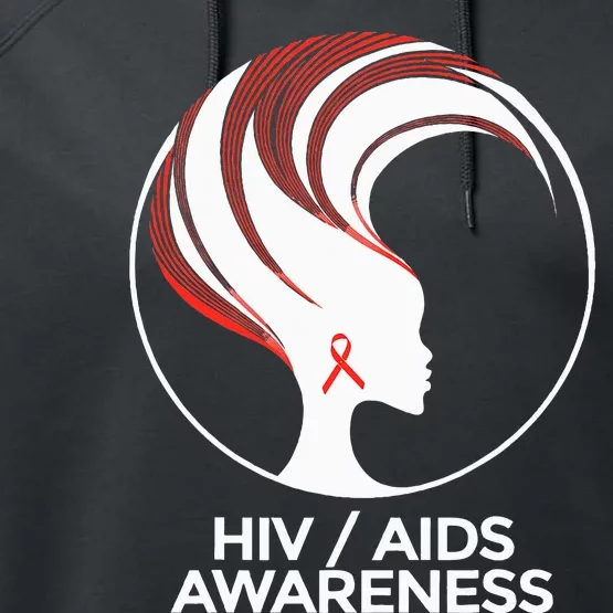 HIV Awareness Month AIDS Performance Fleece Hoodie