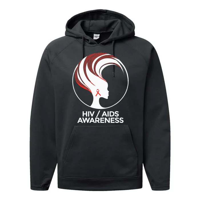 HIV Awareness Month AIDS Performance Fleece Hoodie