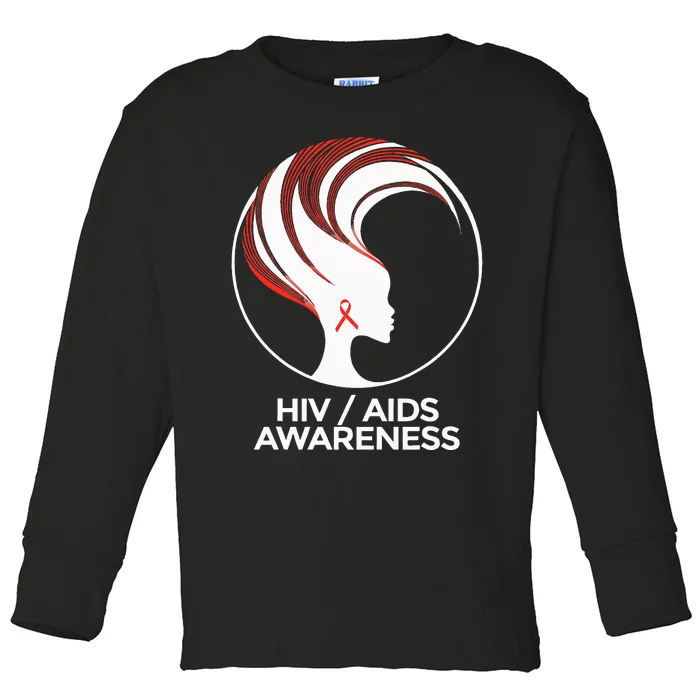 HIV Awareness Month AIDS Toddler Long Sleeve Shirt