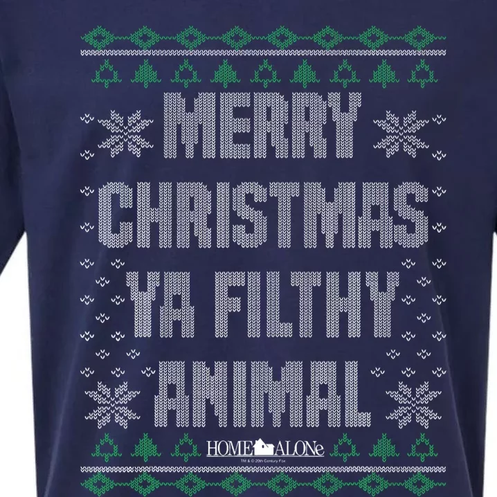 Home Alone Merry Christmas Ya Filthy Animal Ugly Sweater Sueded Cloud Jersey T-Shirt