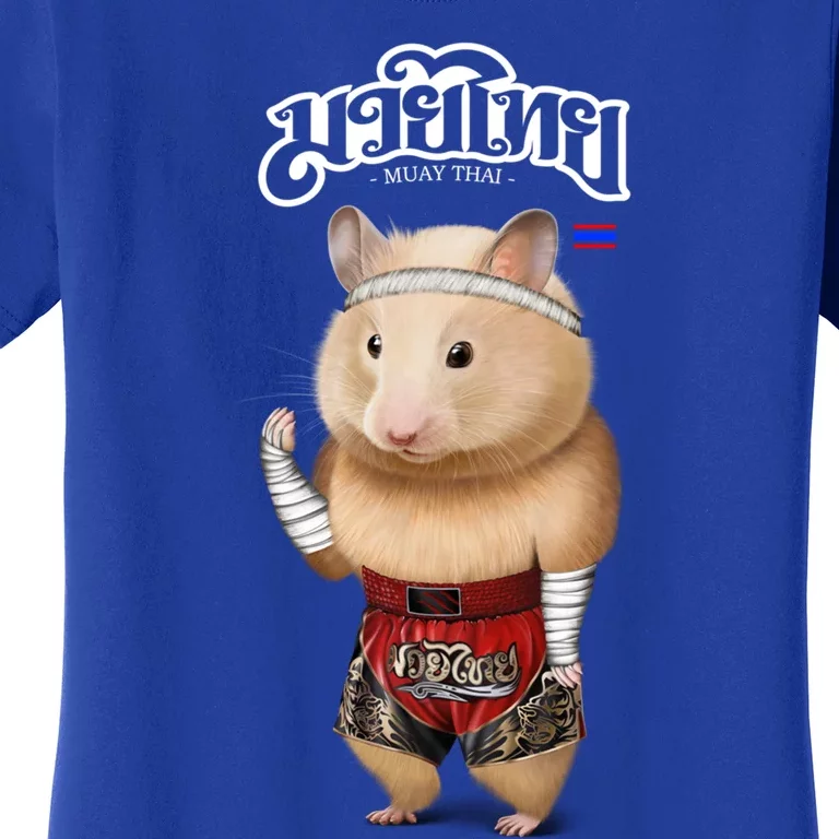 Hamster As Muay Thai Kick Boxing Champion Gift Women's T-Shirt