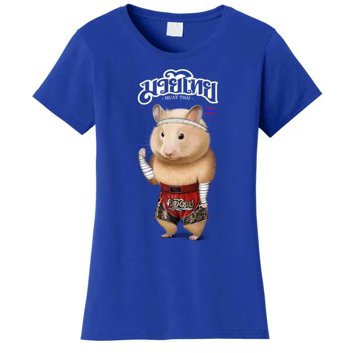 Hamster As Muay Thai Kick Boxing Champion Gift Women's T-Shirt