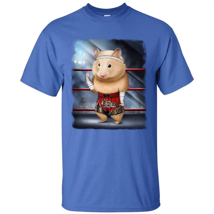 Hamster As Muay Thai Kick Boxing Champion Gift Tall T-Shirt