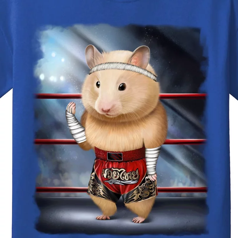 Hamster As Muay Thai Kick Boxing Champion Gift Kids T-Shirt