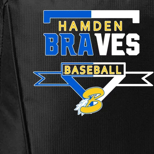 Hamden Braves Home Plate Baseball Fan City Backpack