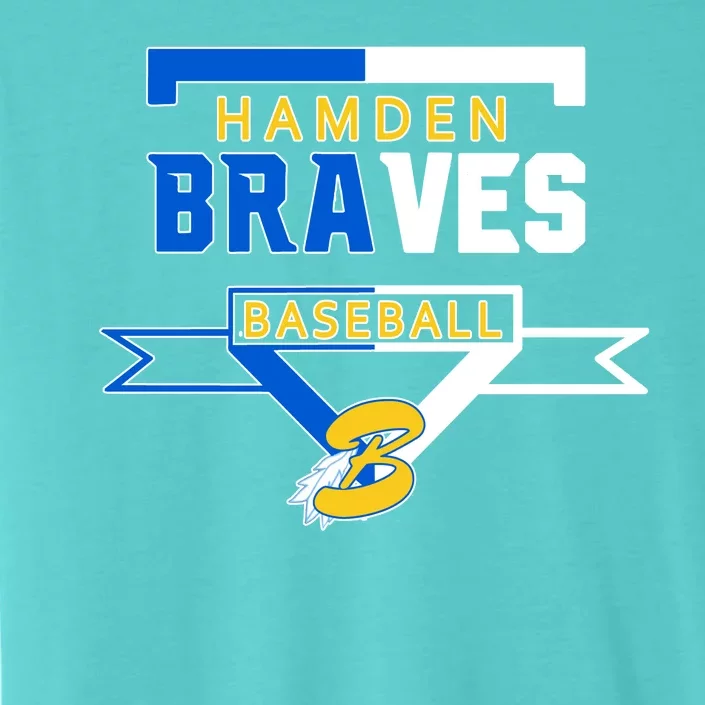 Hamden Braves Home Plate Baseball Fan ChromaSoft Performance T-Shirt