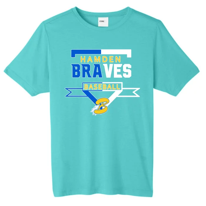 Hamden Braves Home Plate Baseball Fan ChromaSoft Performance T-Shirt