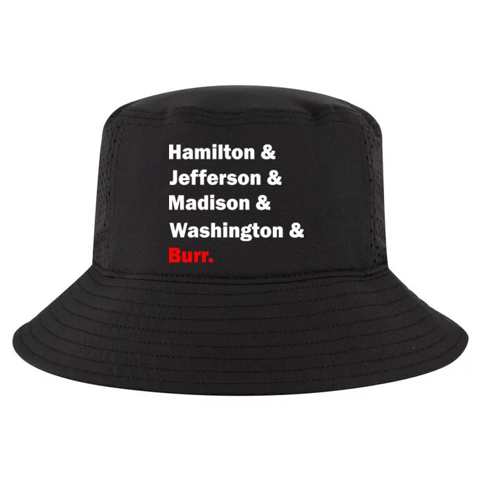 Hamilton & Jefferson & Madison & Washington & Burr. Cool Comfort Performance Bucket Hat