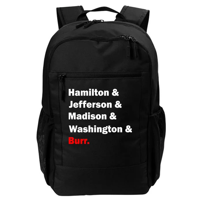 Hamilton & Jefferson & Madison & Washington & Burr. Daily Commute Backpack