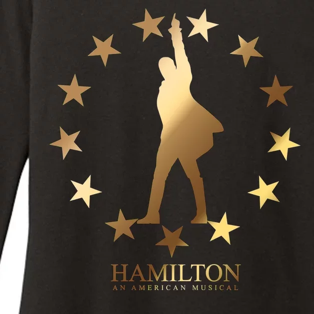 Hamilton An American Musical Golden Stars Womens CVC Long Sleeve Shirt