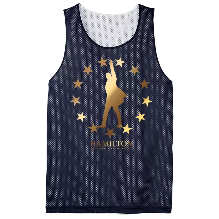 Hamilton An American Musical Golden Stars Mesh Reversible Basketball Jersey Tank