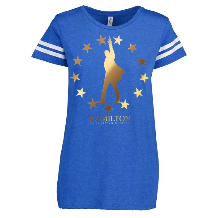 Hamilton An American Musical Golden Stars Enza Ladies Jersey Football T-Shirt