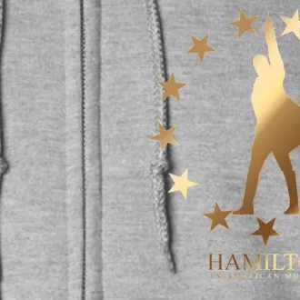 Hamilton An American Musical Golden Stars Full Zip Hoodie